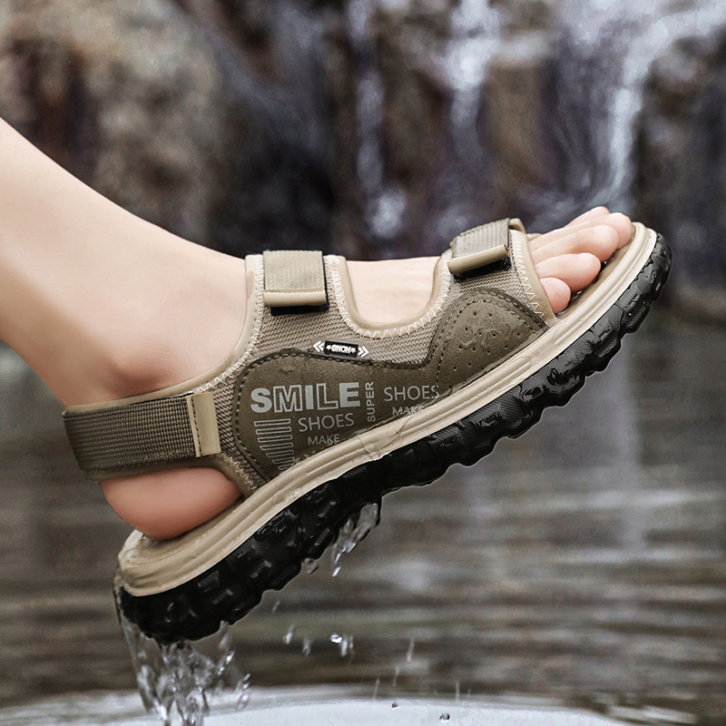 Men Shoes Velcro - Sandálias Masculinas Novas de Verão 2026,