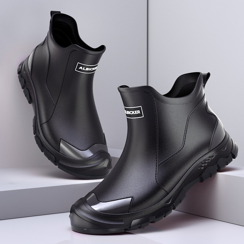 Men'S Shoes Water Resistant - Botas de Chuva Curtas Masculinas, Botas