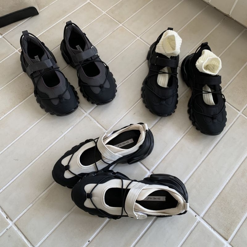 Men Shoes Velcro - Tênis Casuais Esportivos Plataforma Chunky Mary
