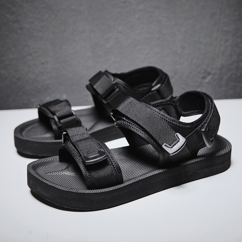 Sandálias planas ajustáveis pa - Men Shoes Velcro avaliação e preço