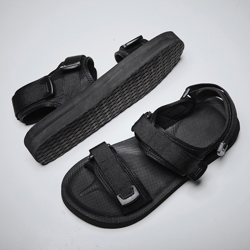 Sandálias planas ajustáveis pa - Men Shoes Velcro avaliação e preço