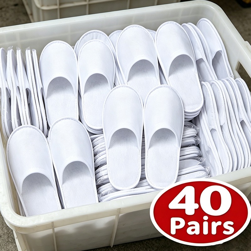 40 Pares de Chinelos Descartáv - Men'S Shoes Slip On avaliação e preço