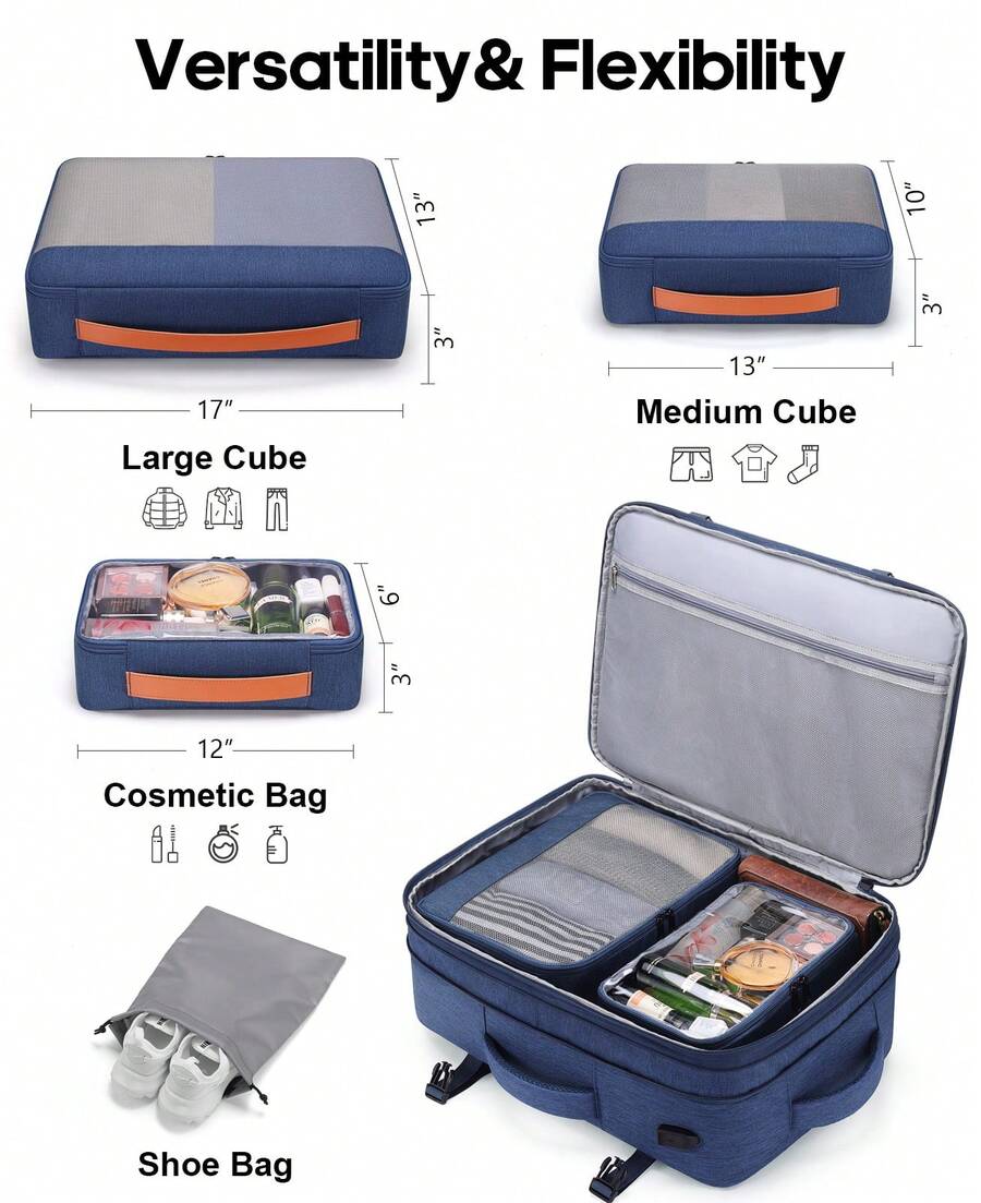 Mochila de viagem com 5 peças, - Men'S Shoes Water Resistant avaliação e preço