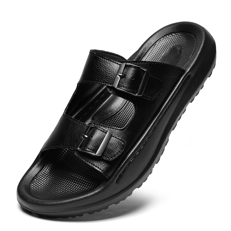Sandálias masculinas de couro  - Men Shoes Velcro avaliação e preço