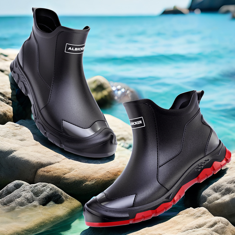 Botas de Chuva Curtas Masculin - Men'S Shoes Water Resistant avaliação e preço