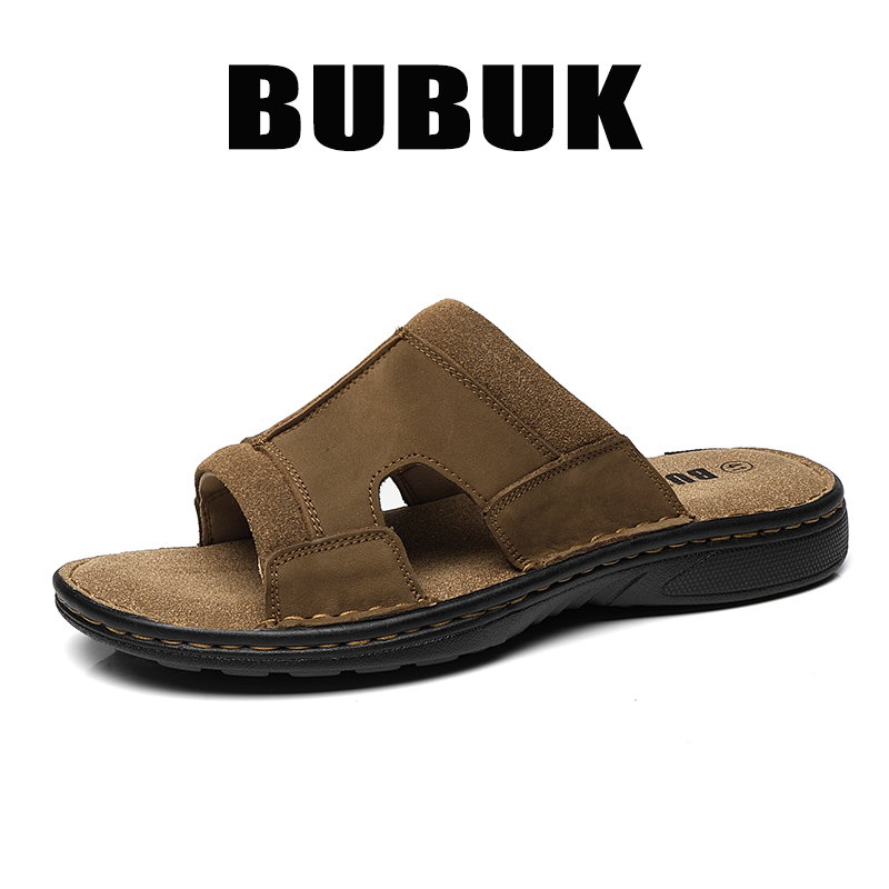 Chinelos de Couro Masculinos B - Men Shoes Velcro avaliação e preço